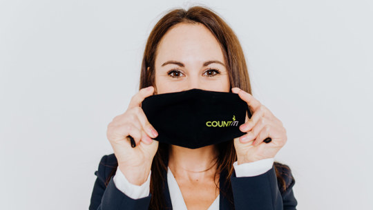 Gib Corona keine Chance mit der COUNT IT MNS-Maske.