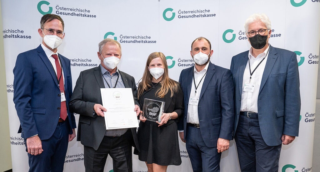 Wir sind sehr stolz darauf, Träger des Gütesiegels der Betrieblichen Gesundheitsförderung zu sein.