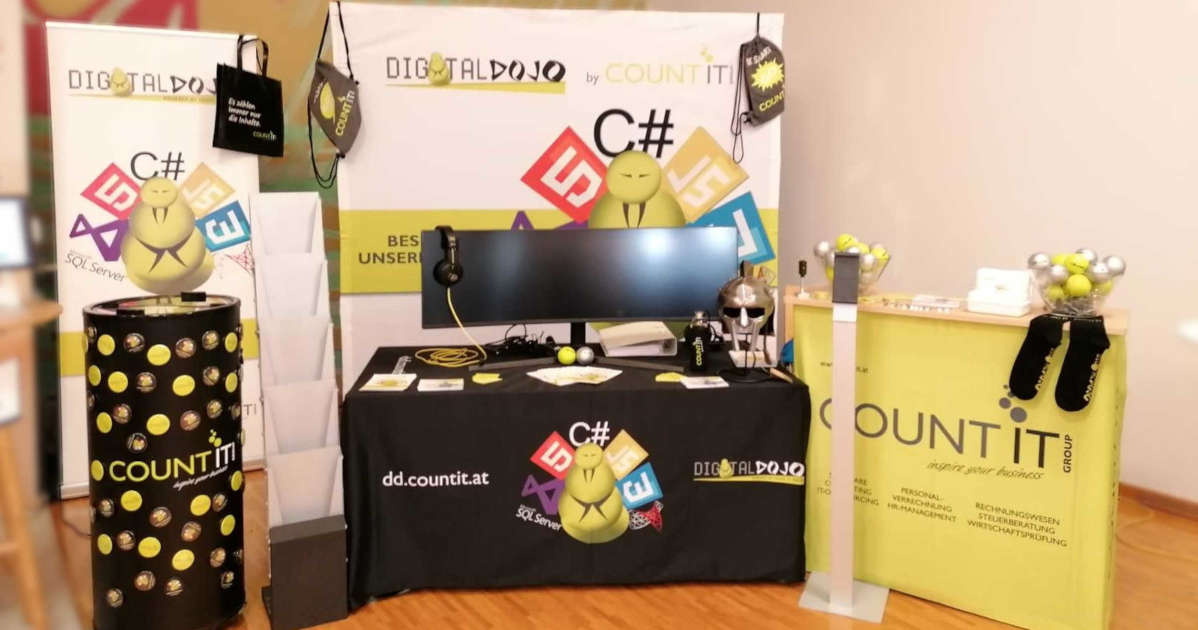 Messestand der Karrieremesse bei Count IT